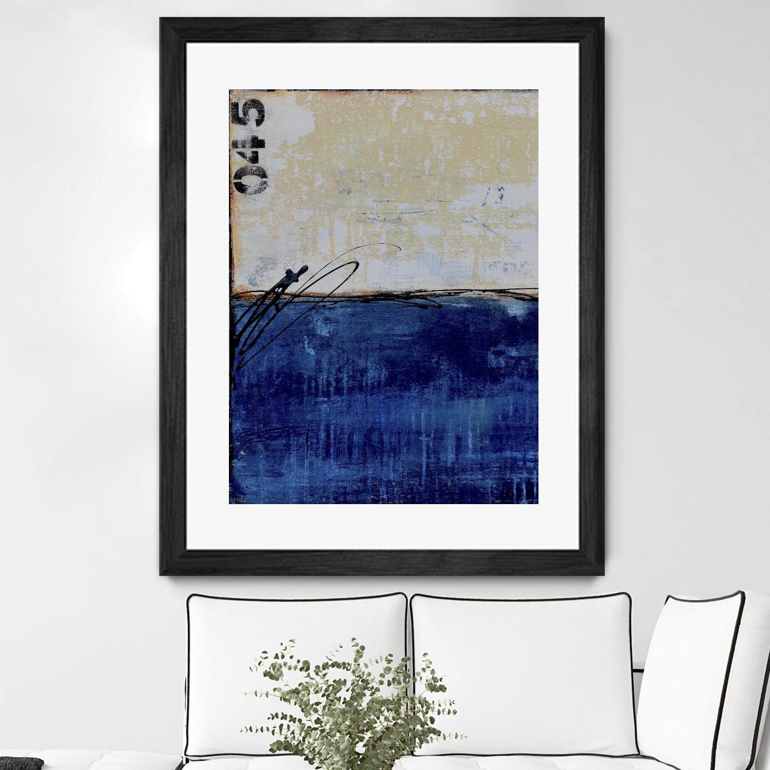 Beach 45 I by Erin Ashley on GIANT ART - blue abstract