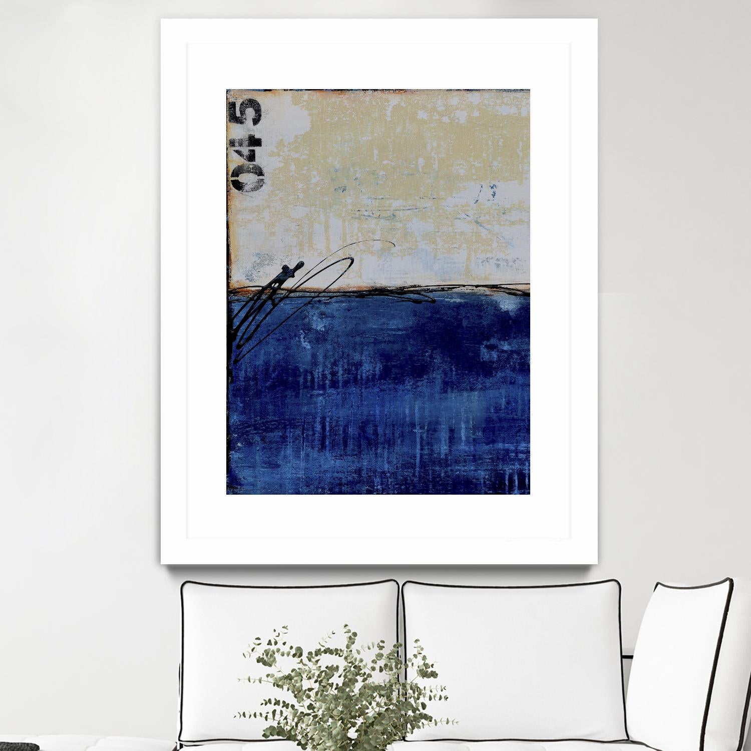 Beach 45 I by Erin Ashley on GIANT ART - blue abstract