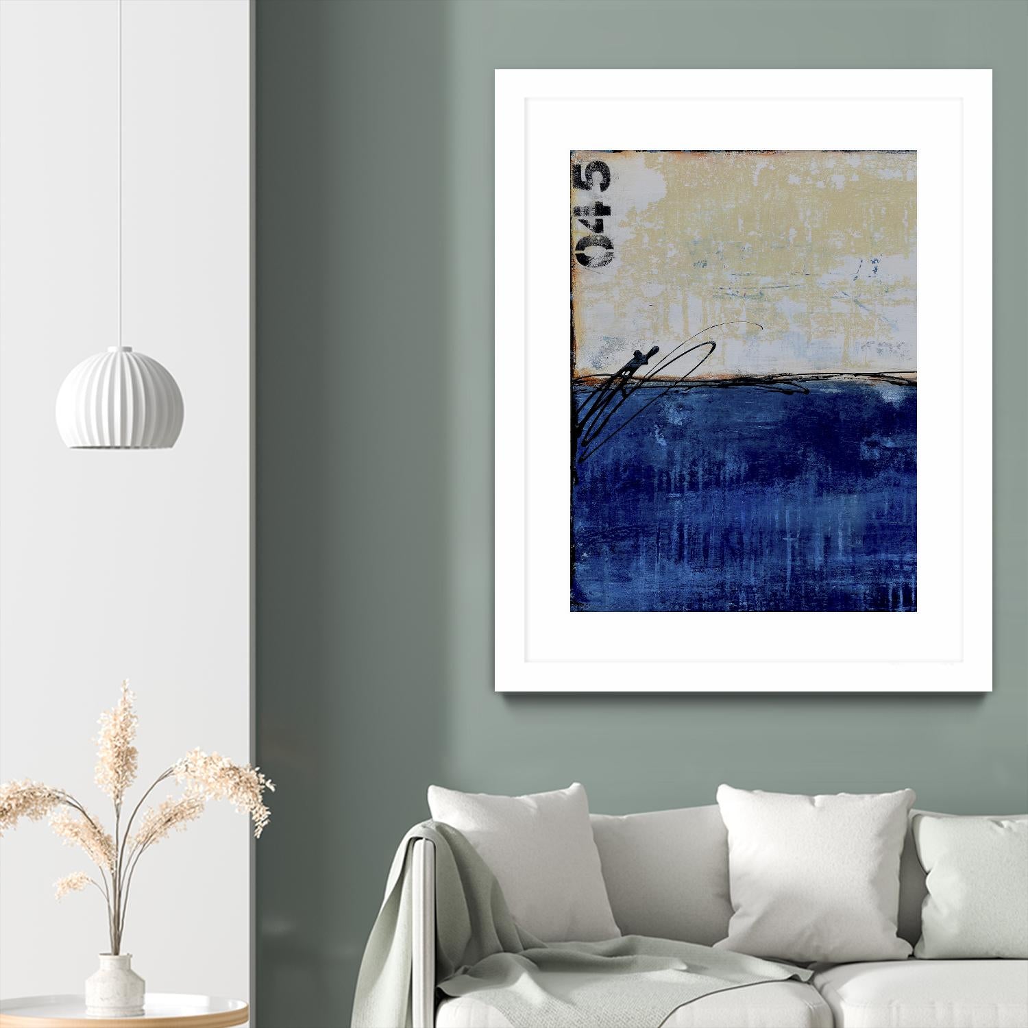 Beach 45 I by Erin Ashley on GIANT ART - blue abstract
