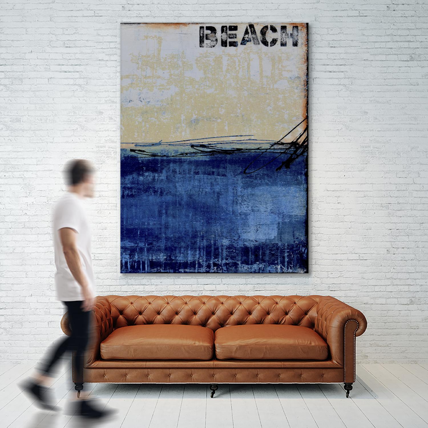 Beach 45 II by Erin Ashley on GIANT ART - blue abstract