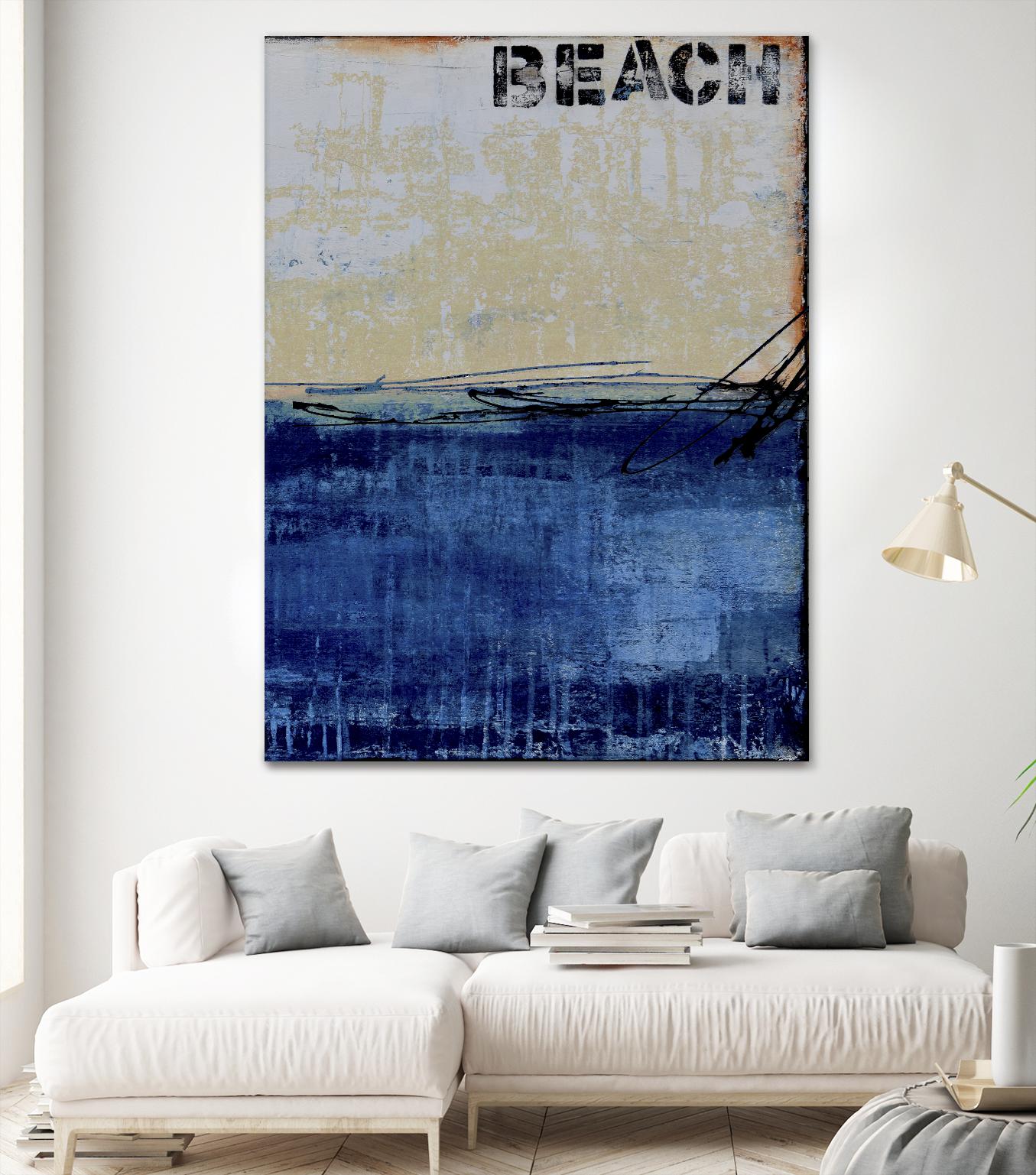 Beach 45 II by Erin Ashley on GIANT ART - blue abstract