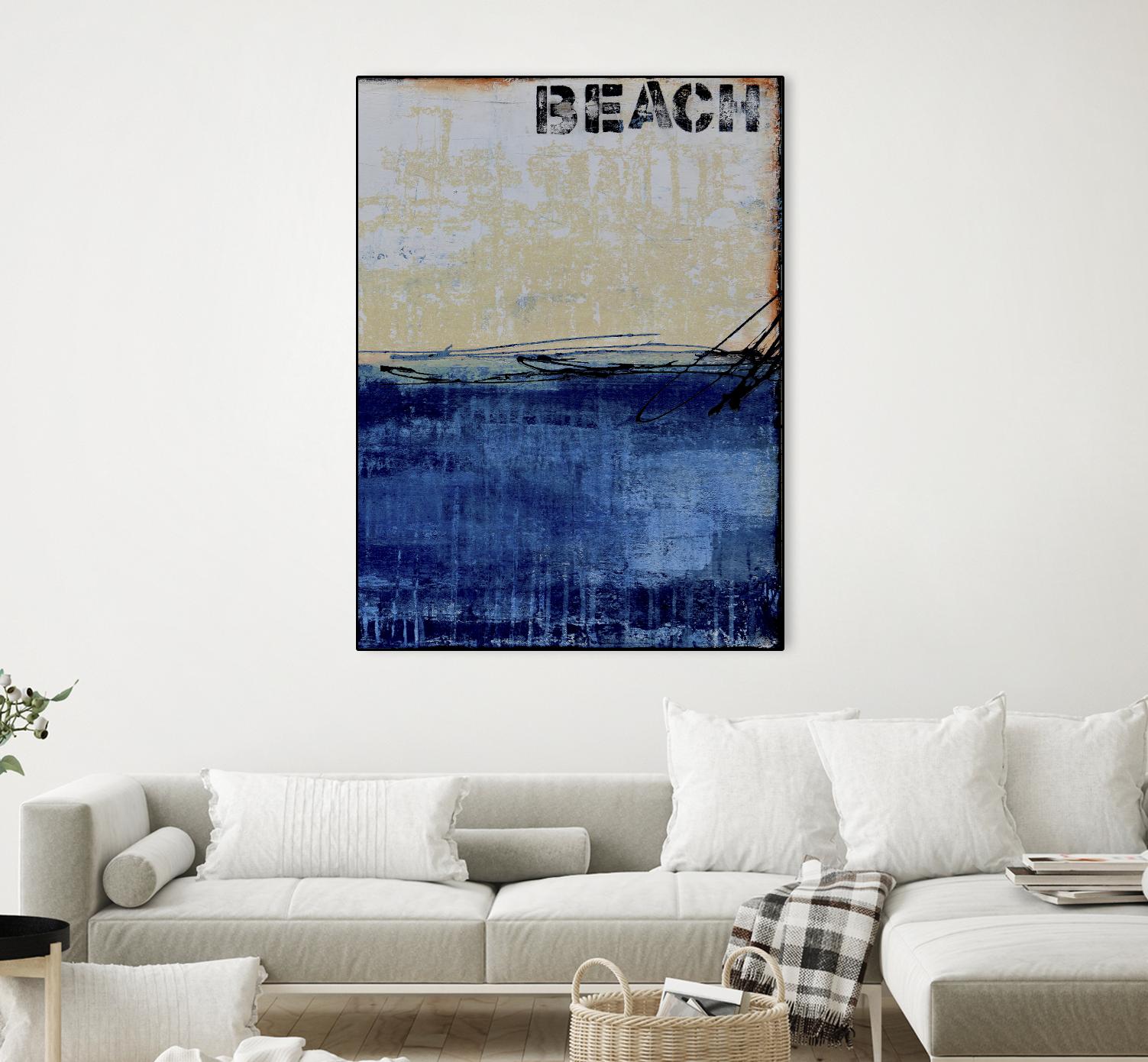 Beach 45 II by Erin Ashley on GIANT ART - blue abstract