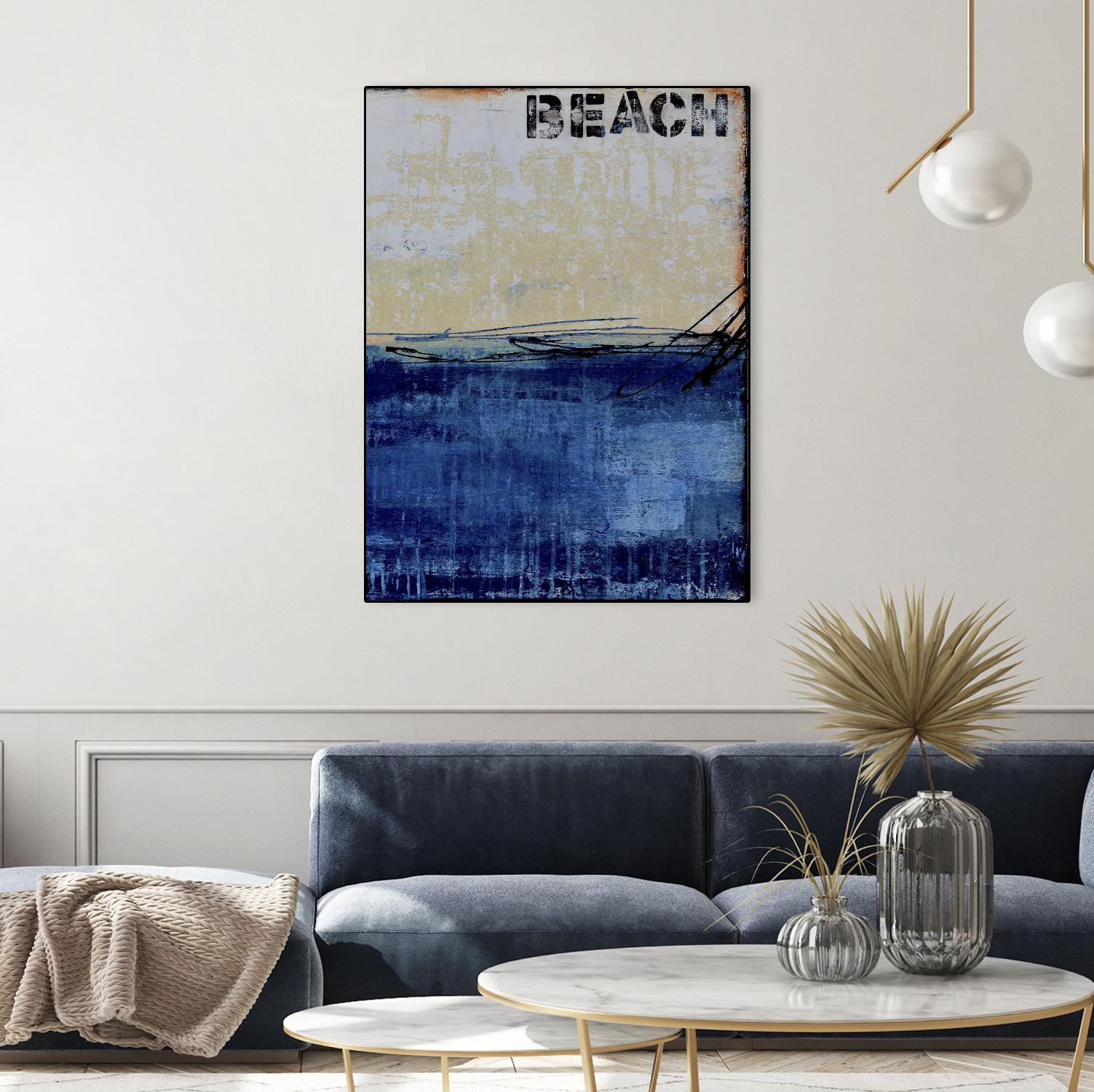 Beach 45 II by Erin Ashley on GIANT ART - blue abstract