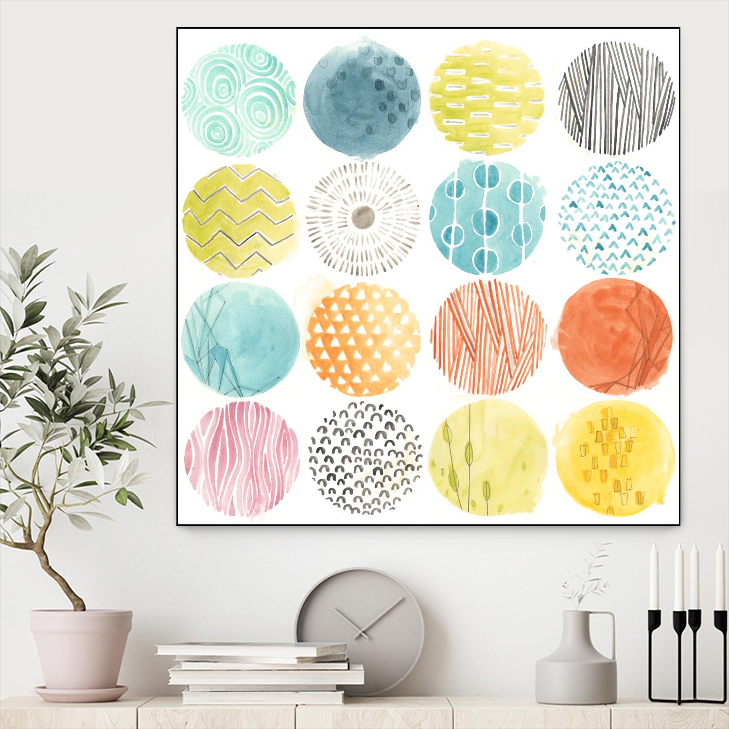 Pattern Pop I by June Erica Vess on GIANT ART - abstract