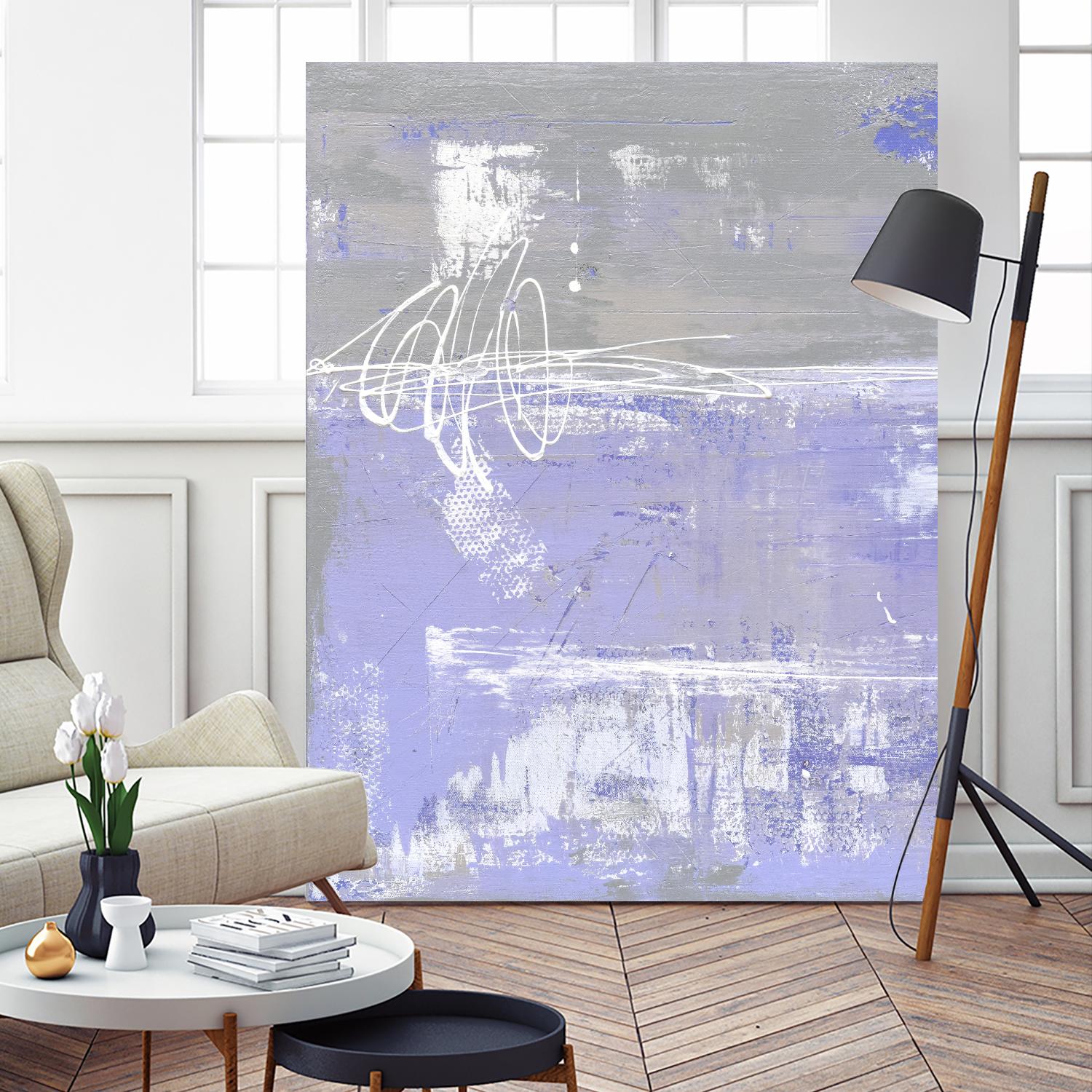 Valley Mist I by Erin Ashley on GIANT ART - pink abstract