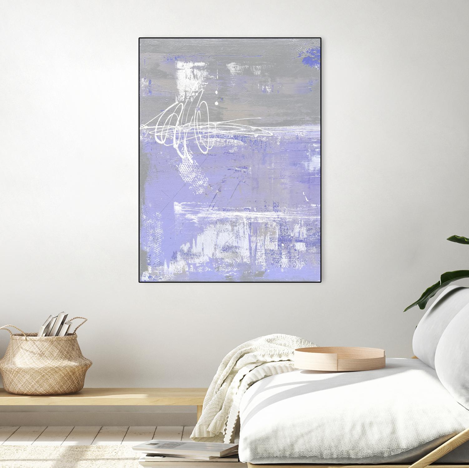 Valley Mist I by Erin Ashley on GIANT ART - pink abstract