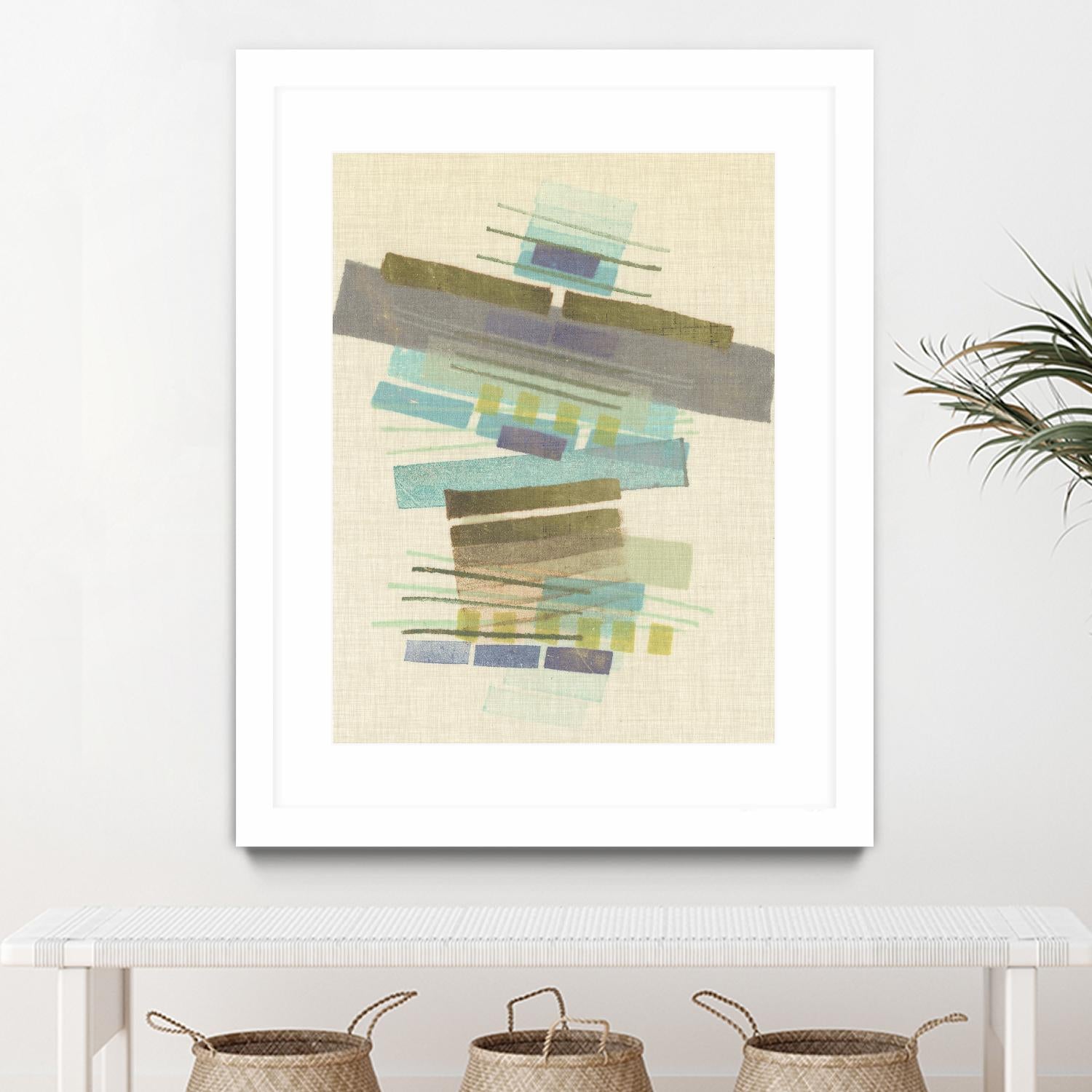 Balancing II by Nikki Galapon on GIANT ART - blue abstract