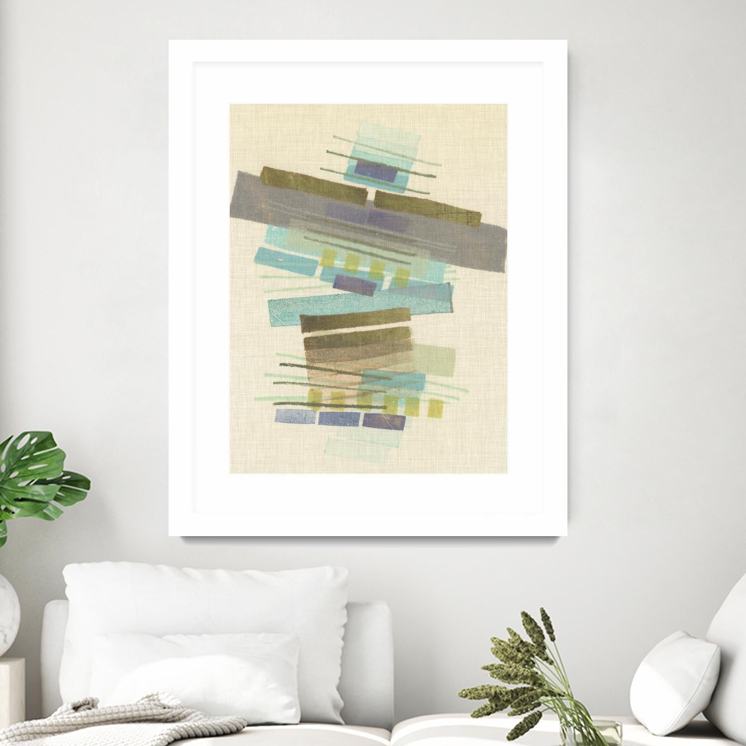 Balancing II by Nikki Galapon on GIANT ART - blue abstract