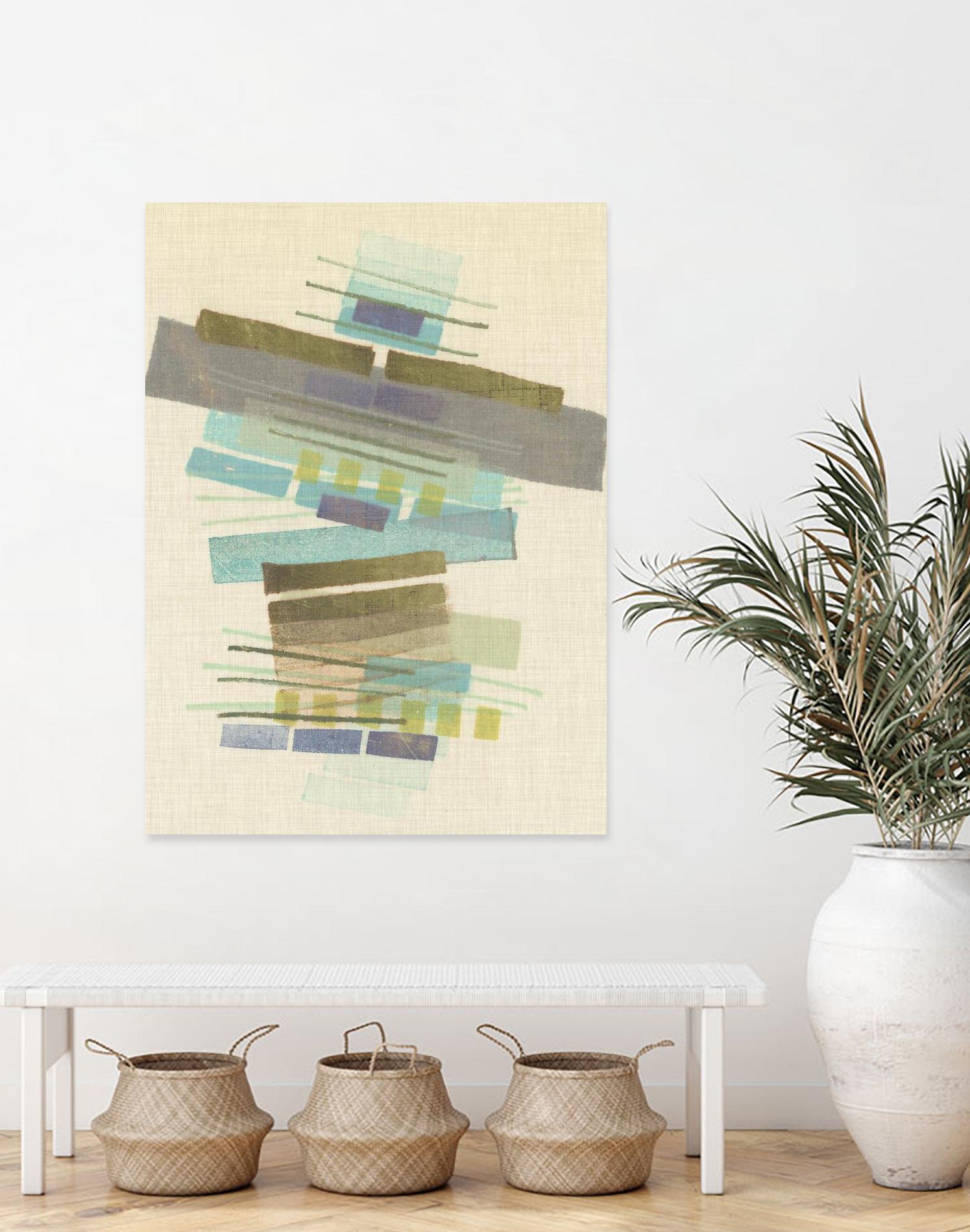 Balancing II by Nikki Galapon on GIANT ART - blue abstract