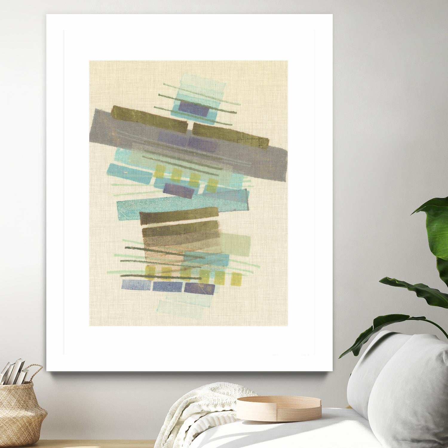 Balancing II by Nikki Galapon on GIANT ART - blue abstract