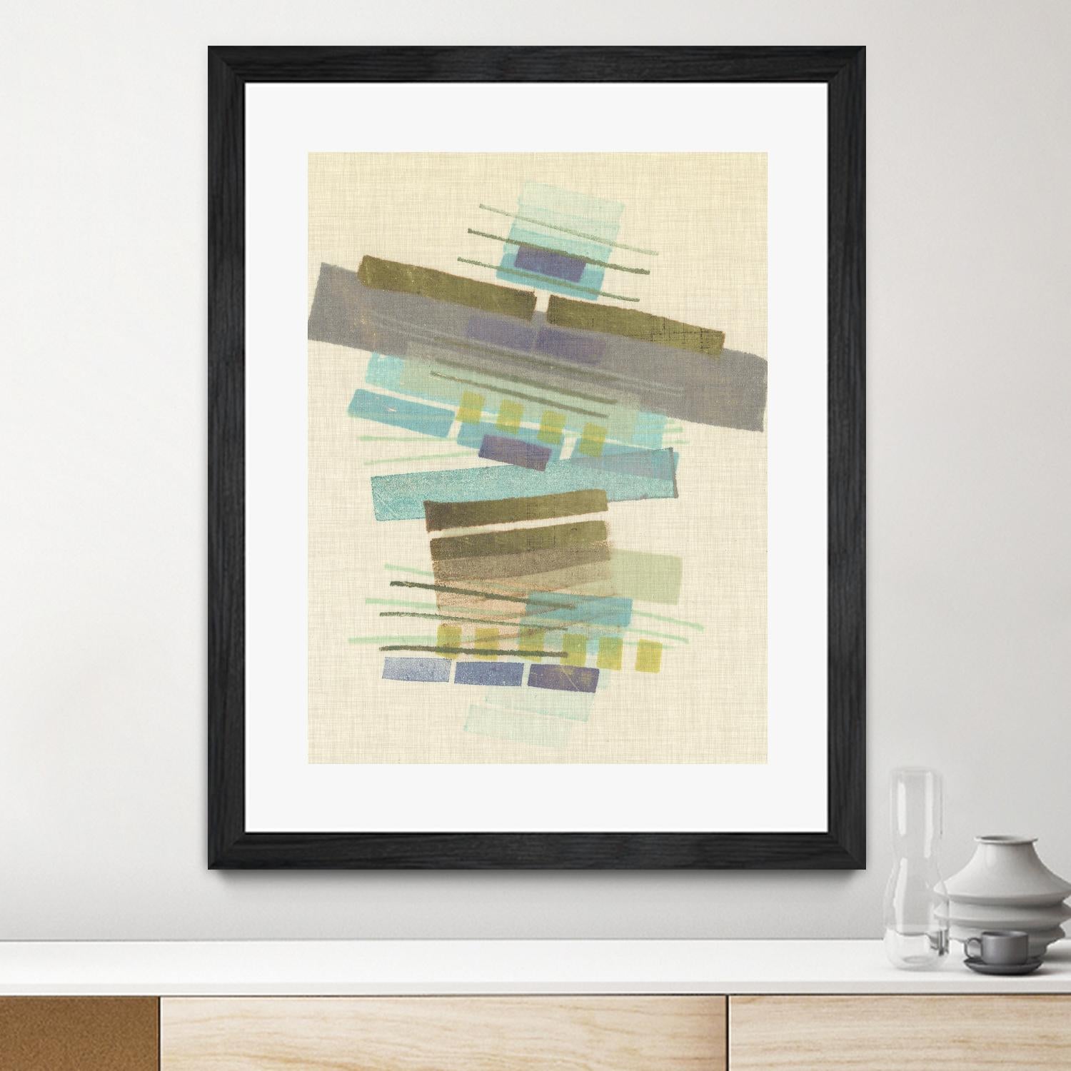 Balancing II by Nikki Galapon on GIANT ART - blue abstract