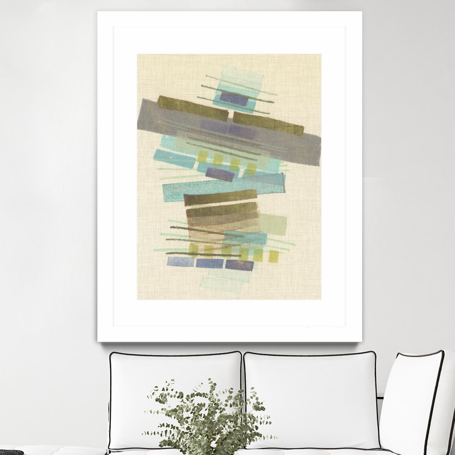 Balancing II by Nikki Galapon on GIANT ART - blue abstract