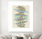 Balancing IV by Nikki Galapon on GIANT ART - blue abstract