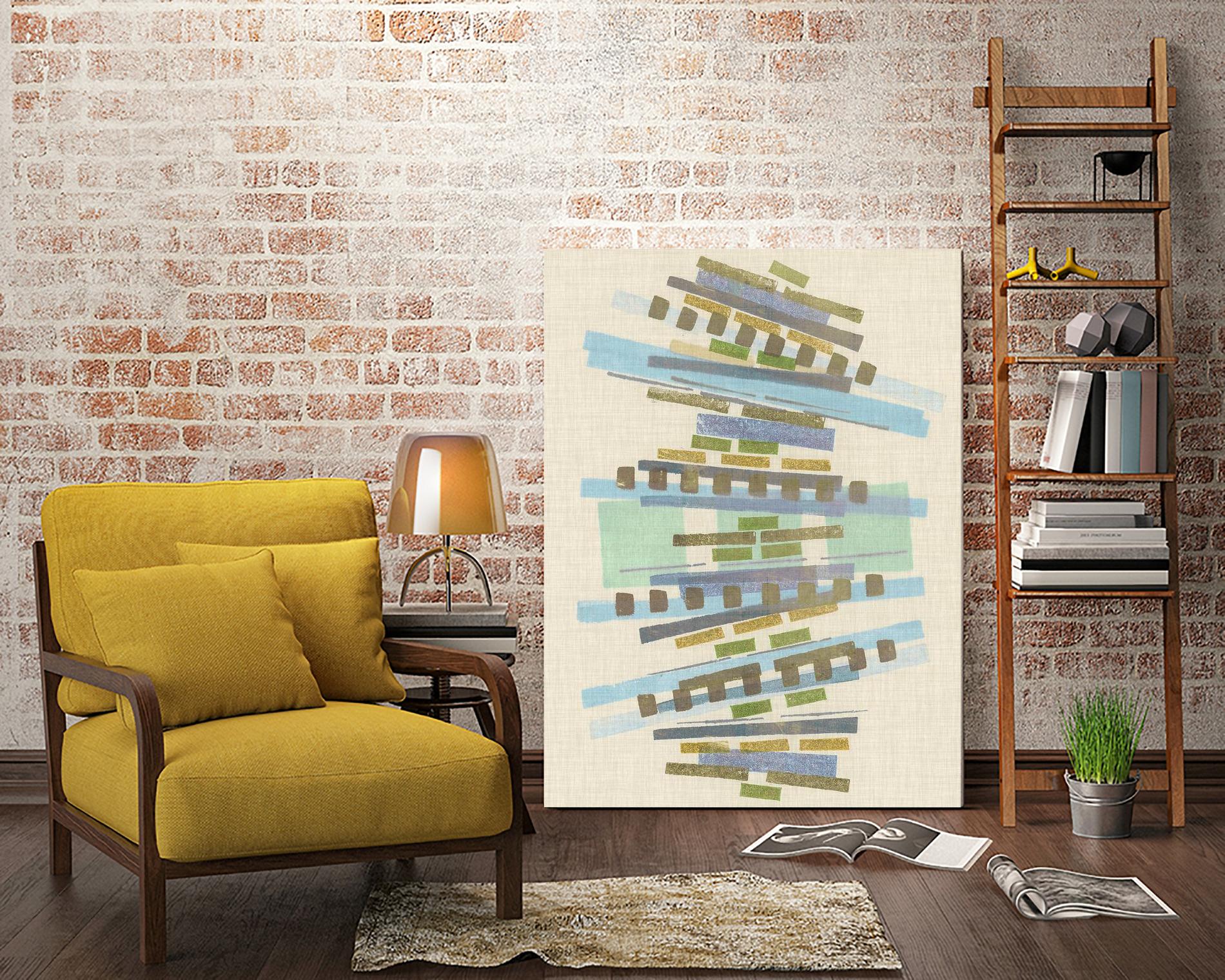 Balancing IV by Nikki Galapon on GIANT ART - blue abstract