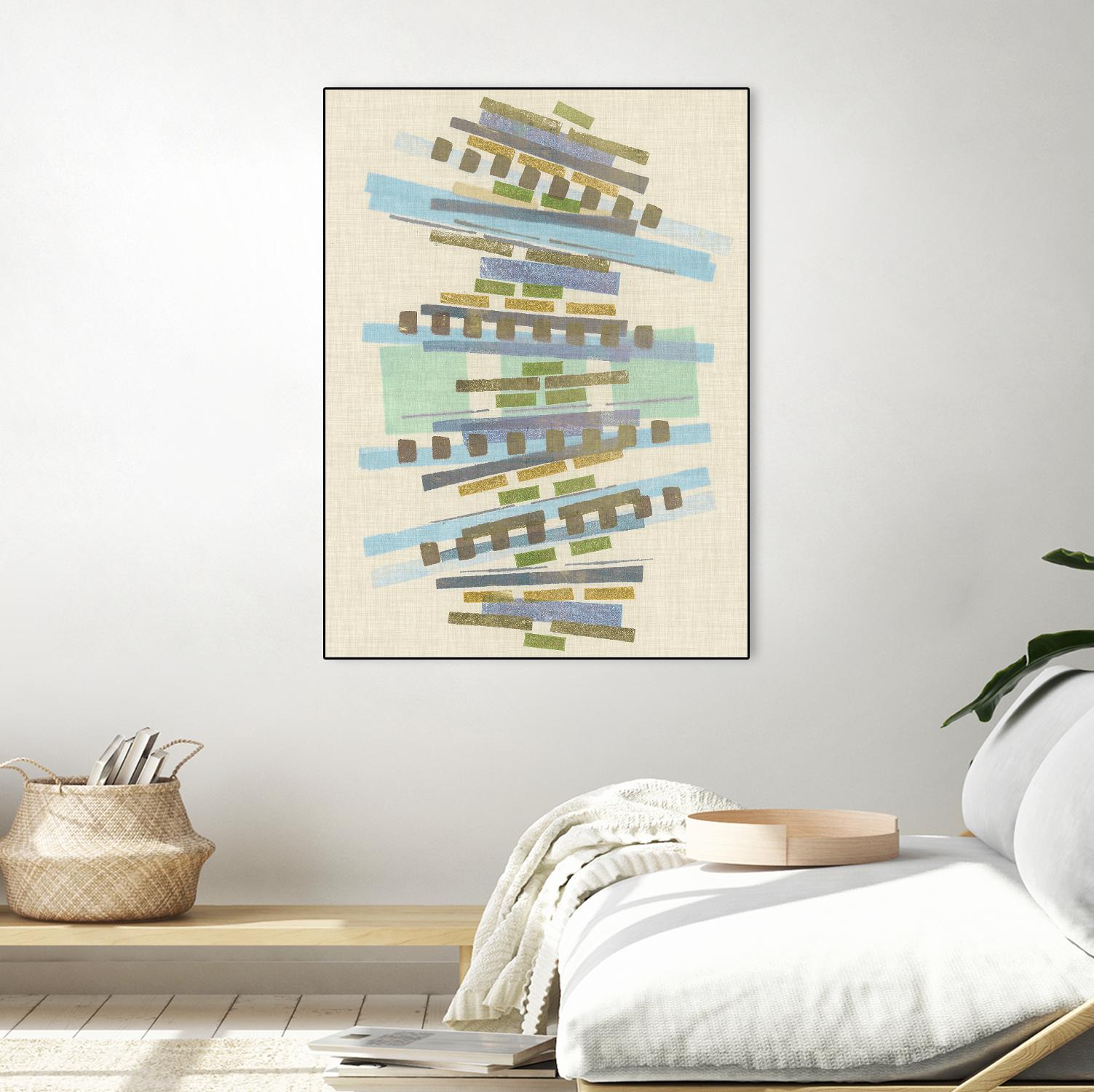 Balancing IV by Nikki Galapon on GIANT ART - blue abstract