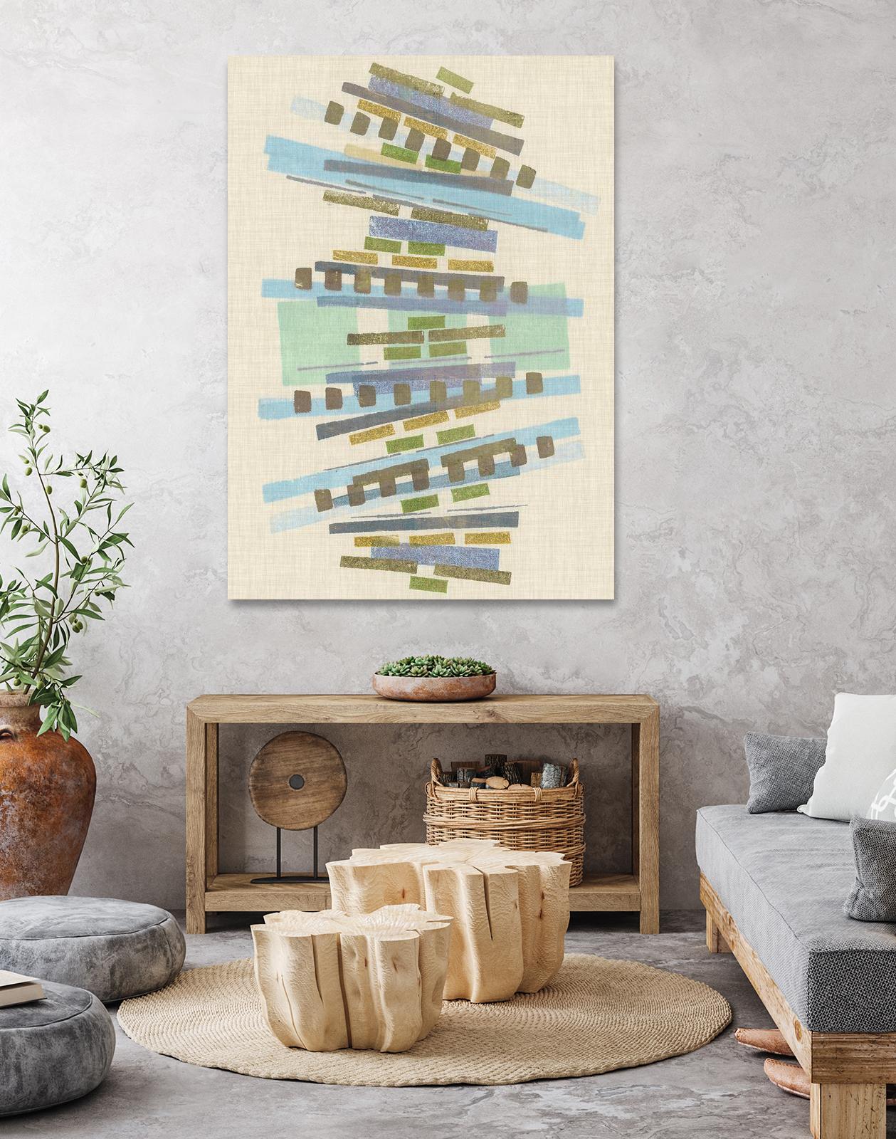 Balancing IV by Nikki Galapon on GIANT ART - blue abstract