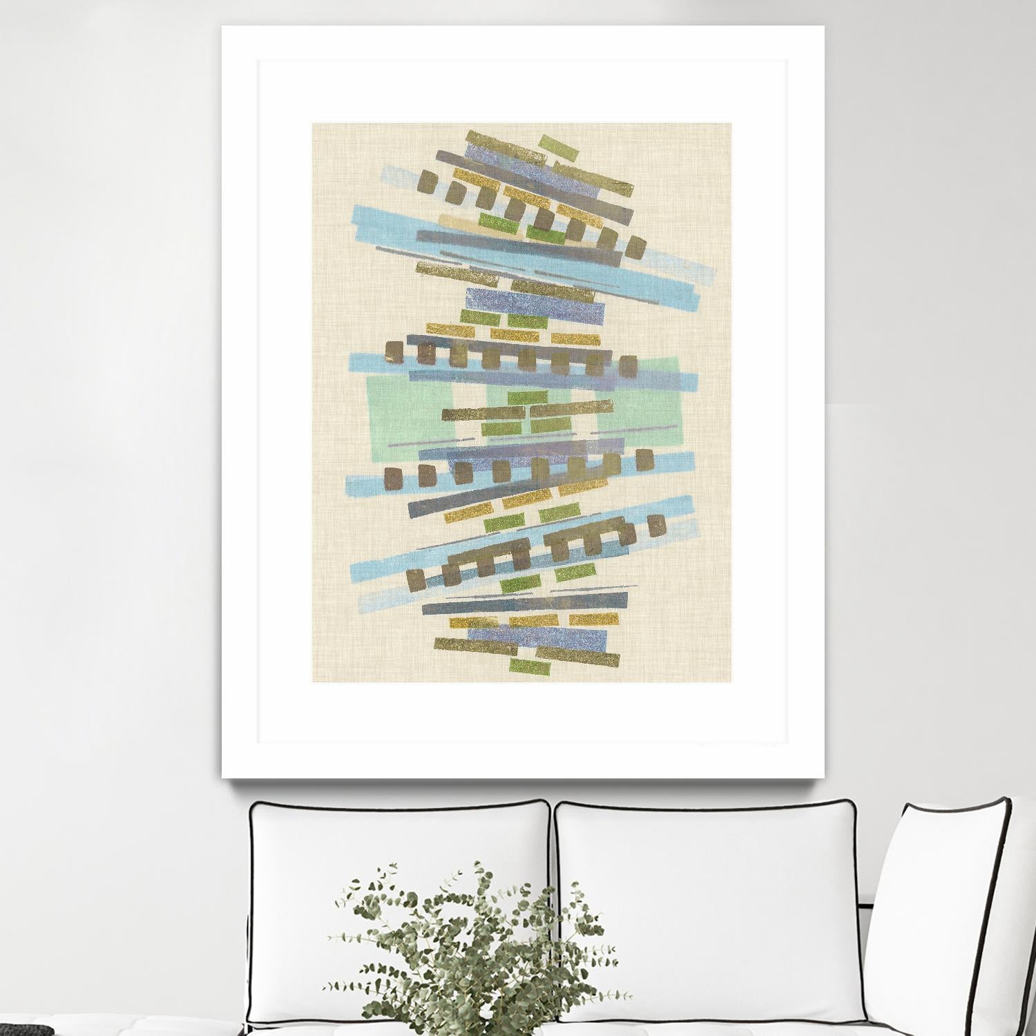 Balancing IV by Nikki Galapon on GIANT ART - blue abstract