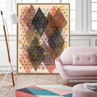 Inked Triangles I by Nikki Galapon on GIANT ART - brown abstract