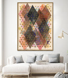 Inked Triangles I by Nikki Galapon on GIANT ART - brown abstract