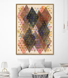 Inked Triangles I by Nikki Galapon on GIANT ART - brown abstract