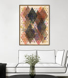 Inked Triangles I by Nikki Galapon on GIANT ART - brown abstract