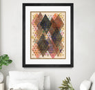 Inked Triangles I by Nikki Galapon on GIANT ART - brown abstract
