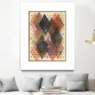 Inked Triangles I by Nikki Galapon on GIANT ART - brown abstract