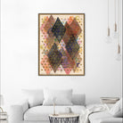 Inked Triangles I by Nikki Galapon on GIANT ART - brown abstract