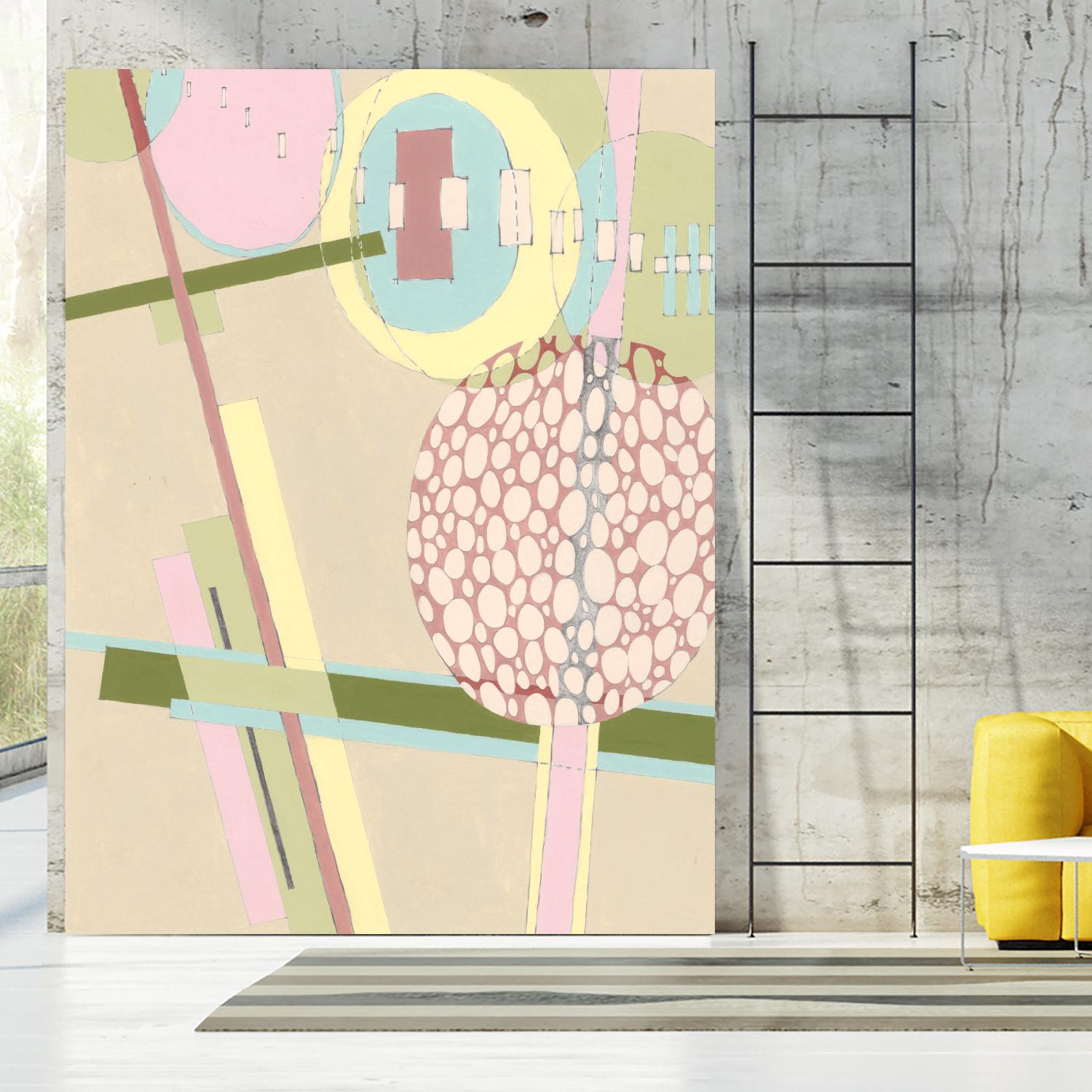 Elevated Pod I by Nikki Galapon on GIANT ART - green abstract