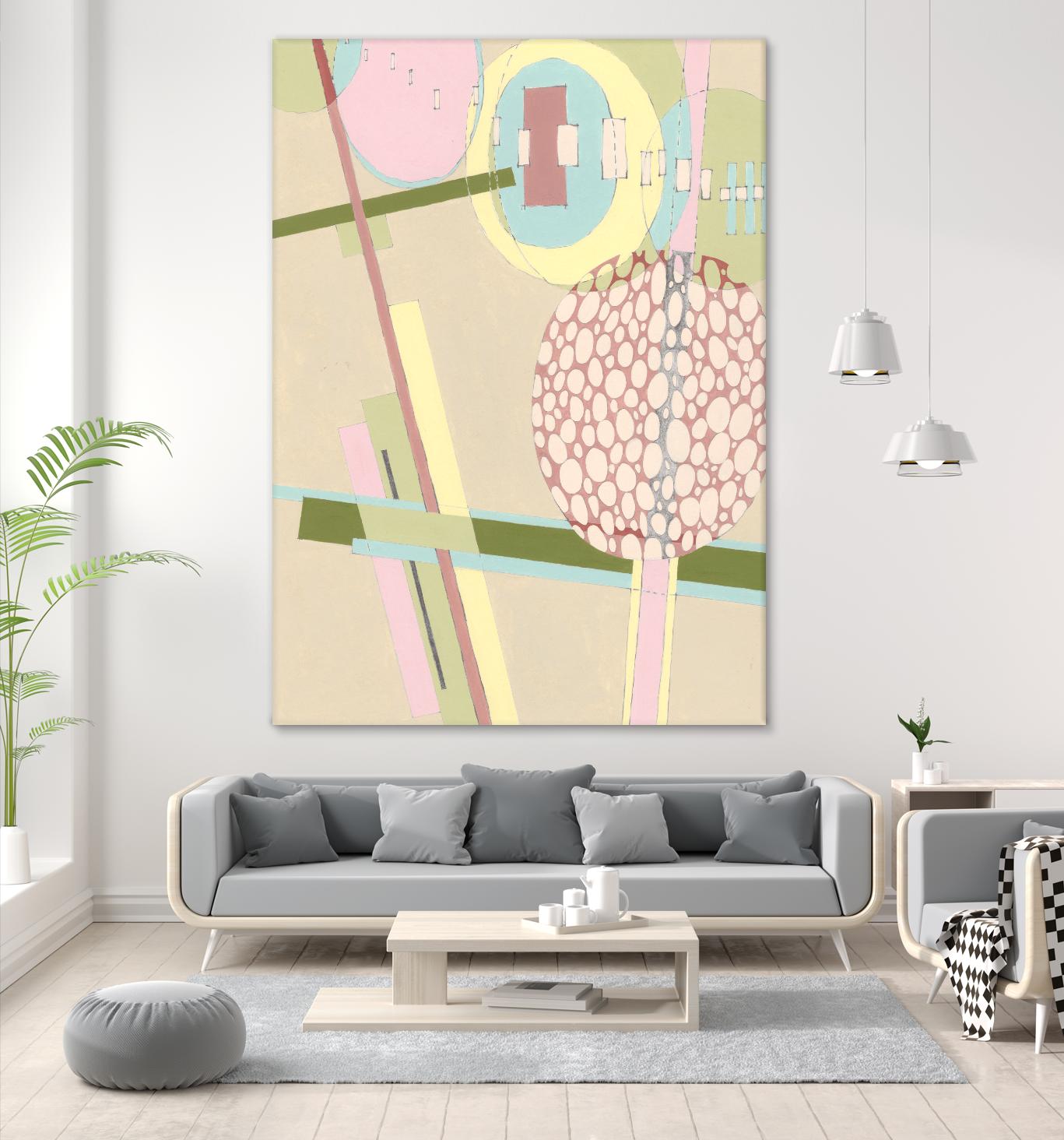 Elevated Pod I by Nikki Galapon on GIANT ART - green abstract