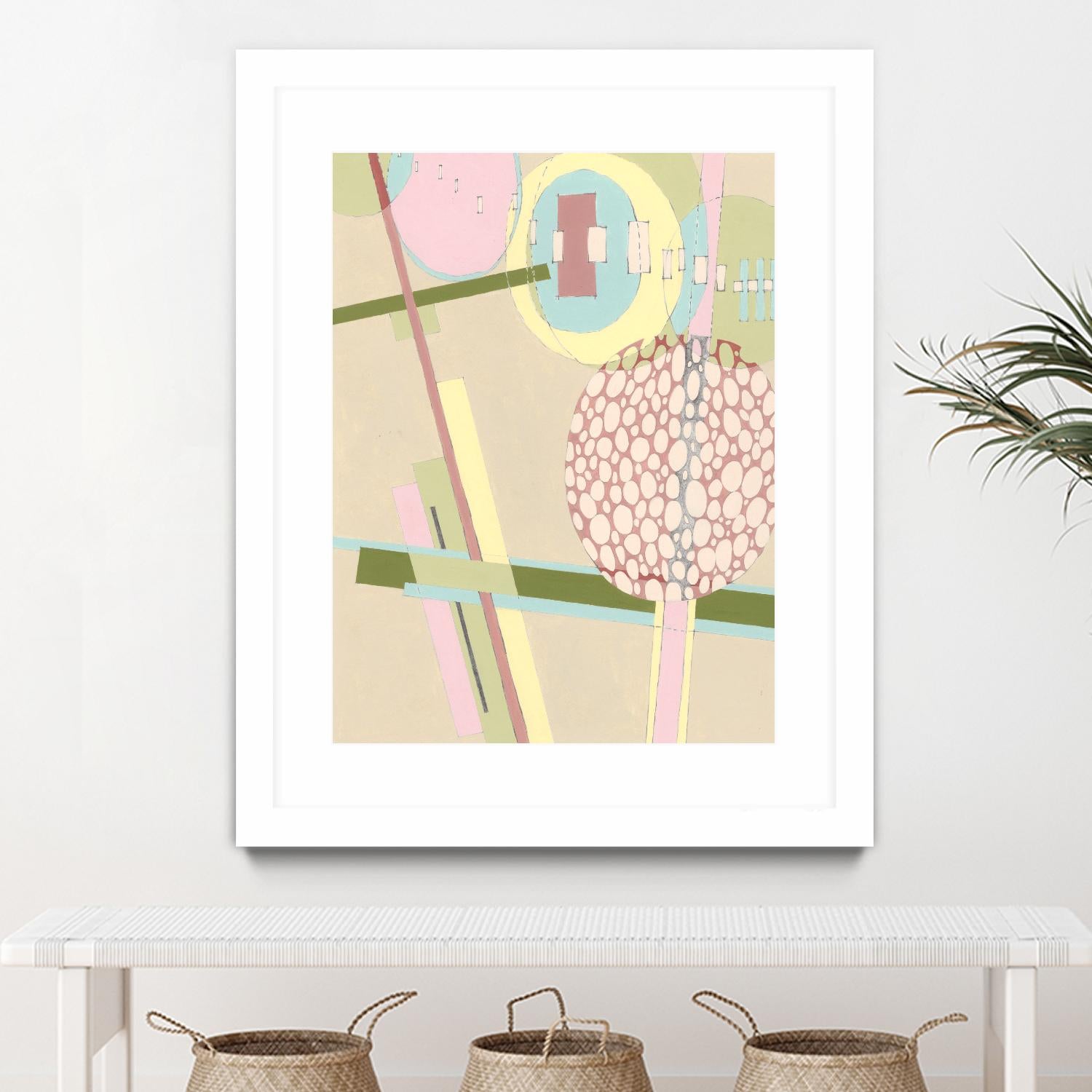 Elevated Pod I by Nikki Galapon on GIANT ART - green abstract