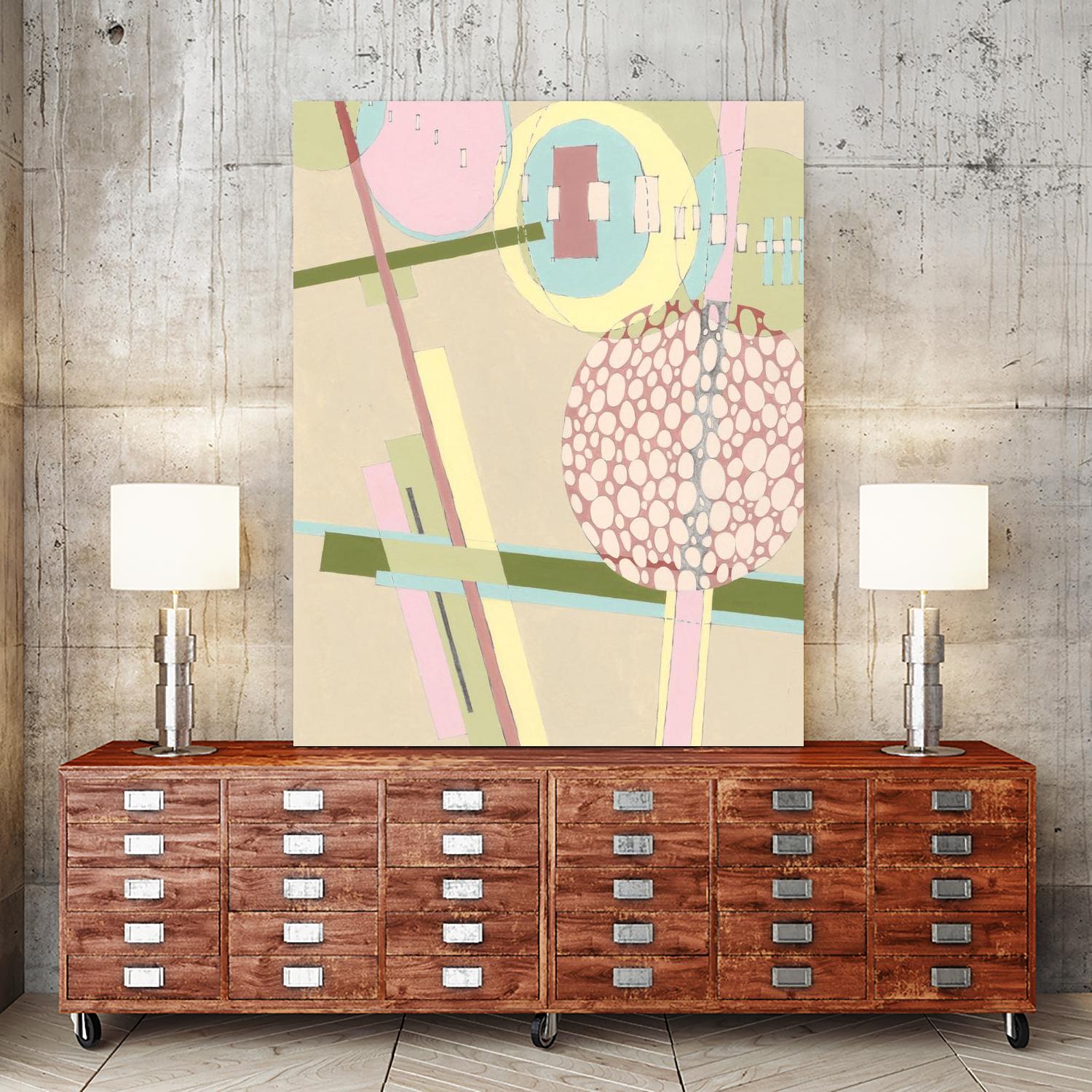 Elevated Pod I by Nikki Galapon on GIANT ART - green abstract