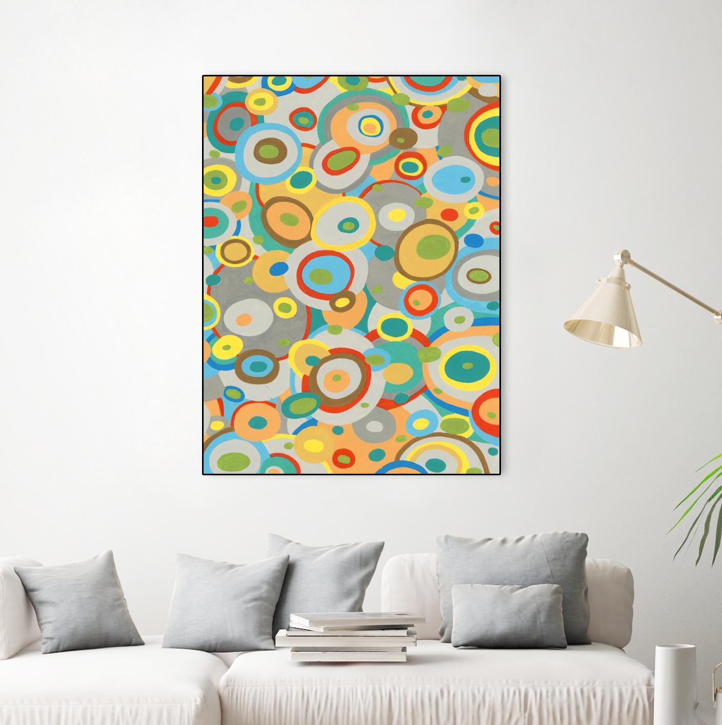 Overlapping Ovals II by Nikki Galapon on GIANT ART - abstract