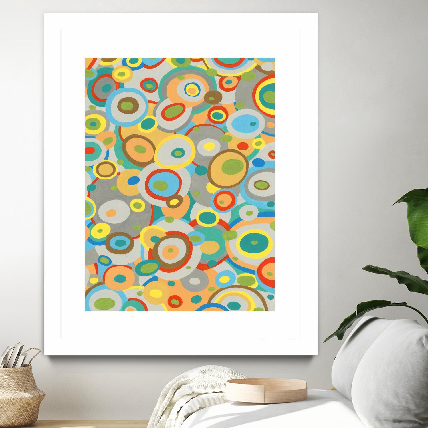 Overlapping Ovals II by Nikki Galapon on GIANT ART - abstract