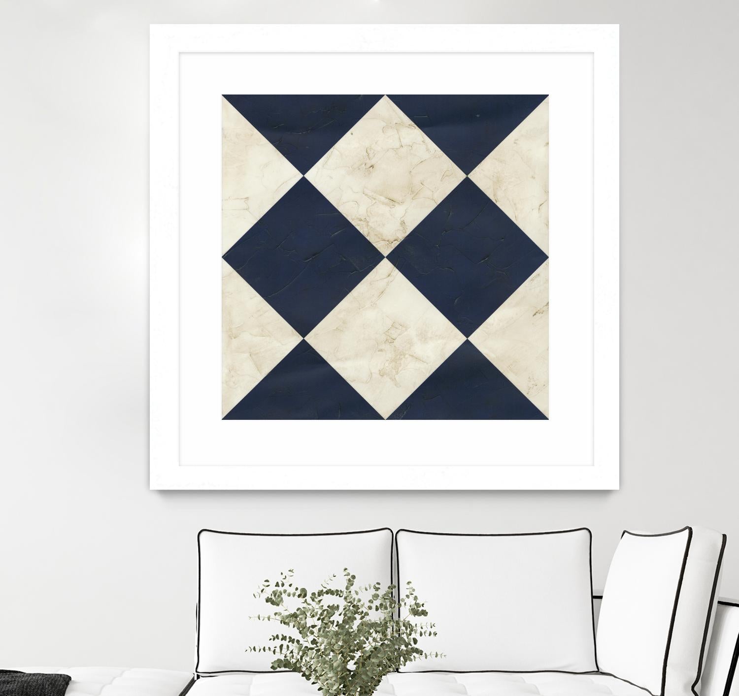 Seaside Signals I by June Erica Vess on GIANT ART - blue abstract