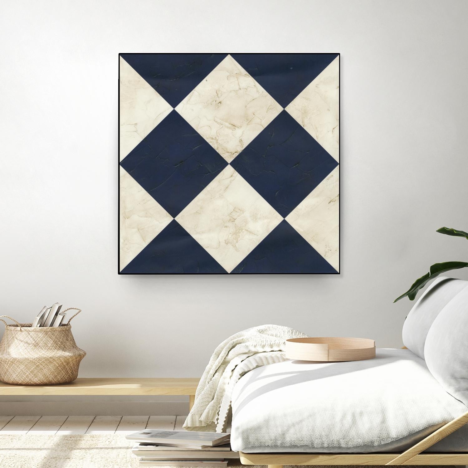 Seaside Signals I by June Erica Vess on GIANT ART - blue abstract