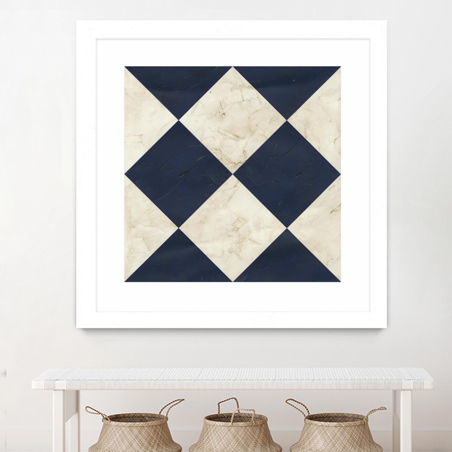 Seaside Signals I by June Erica Vess on GIANT ART - blue abstract