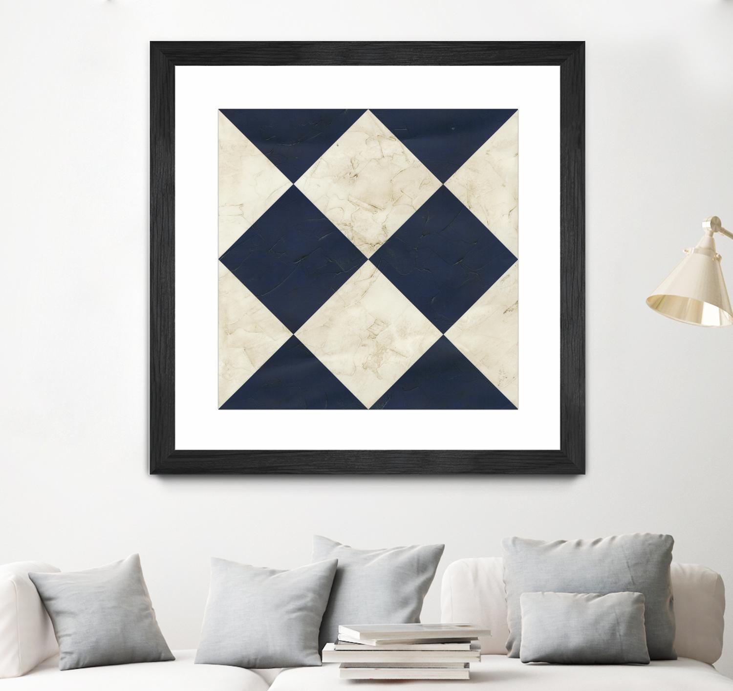 Seaside Signals I by June Erica Vess on GIANT ART - blue abstract