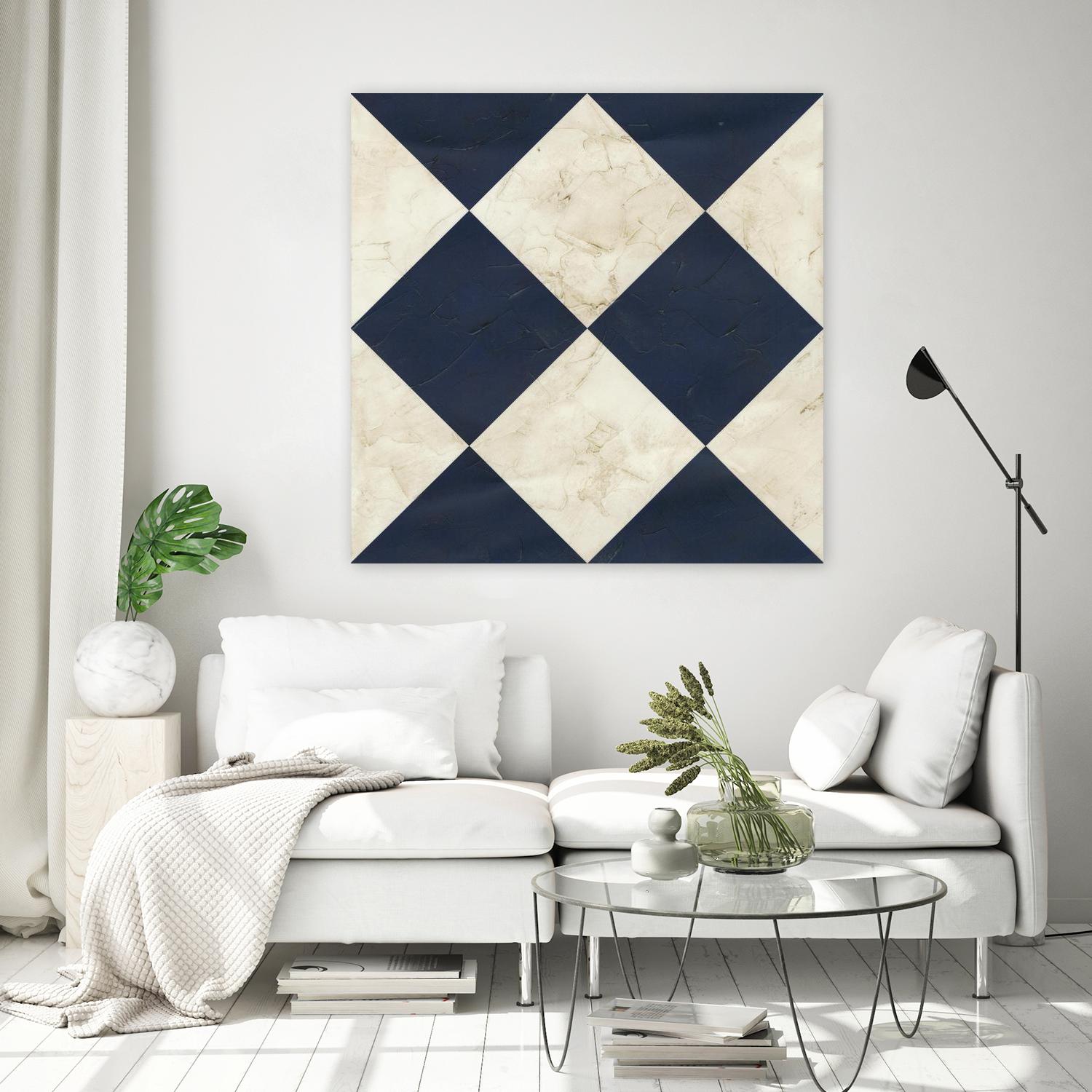 Seaside Signals I by June Erica Vess on GIANT ART - blue abstract