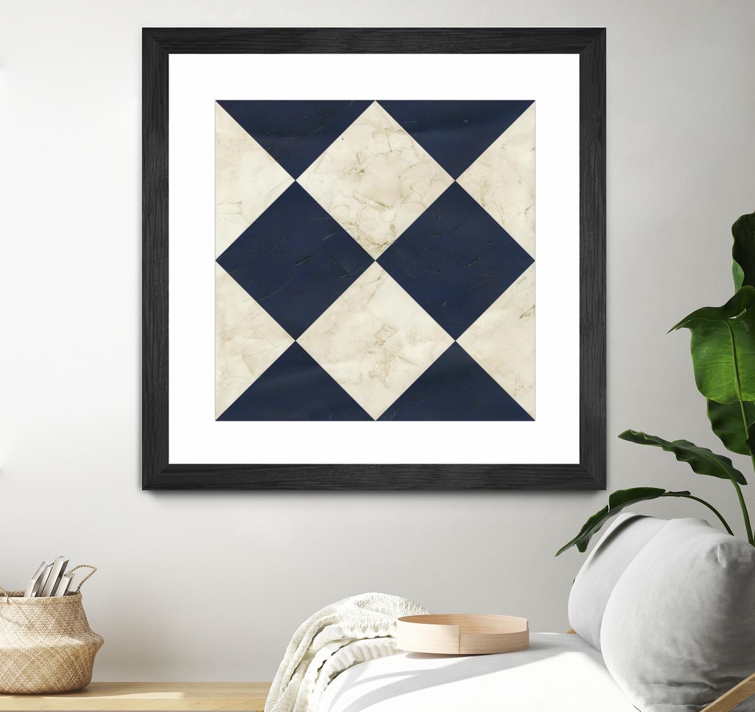 Seaside Signals I by June Erica Vess on GIANT ART - blue abstract