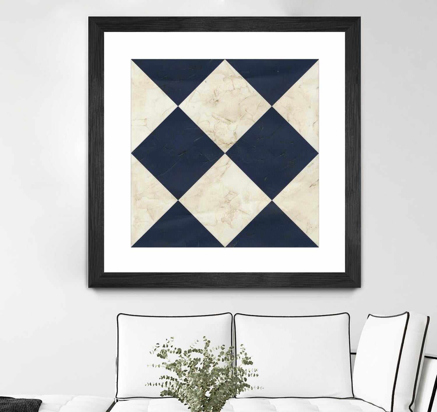 Seaside Signals I by June Erica Vess on GIANT ART - blue abstract