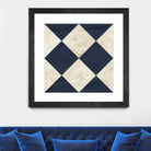 Seaside Signals I by June Erica Vess on GIANT ART - blue abstract