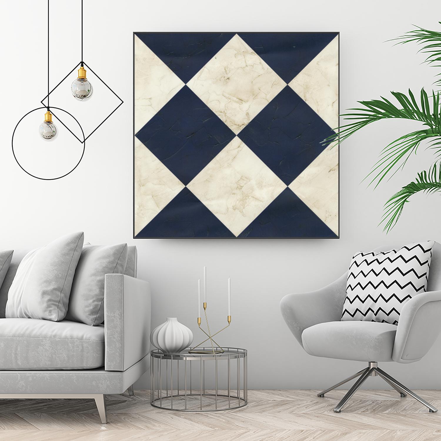 Seaside Signals I by June Erica Vess on GIANT ART - blue abstract