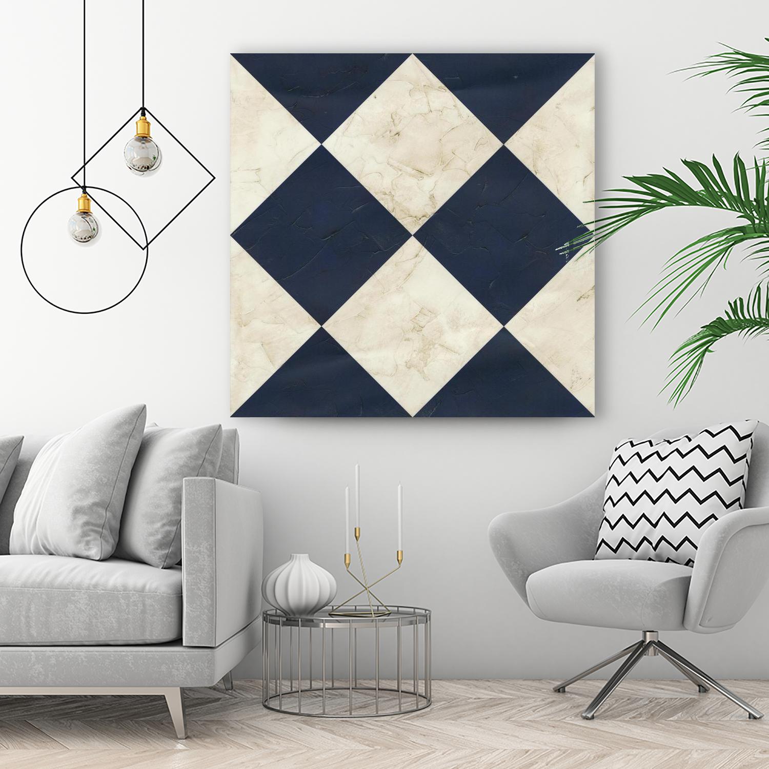 Seaside Signals I by June Erica Vess on GIANT ART - blue abstract