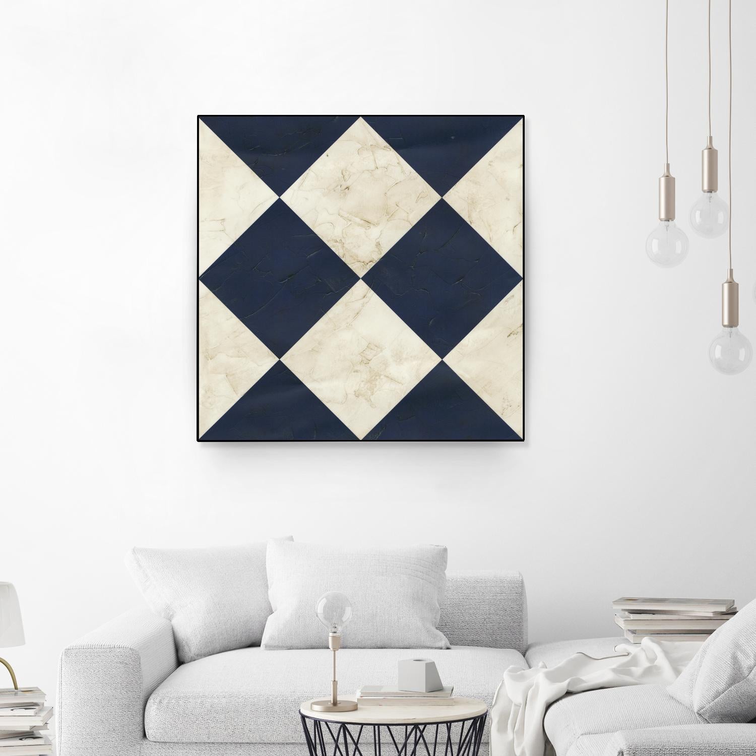 Seaside Signals I by June Erica Vess on GIANT ART - blue abstract