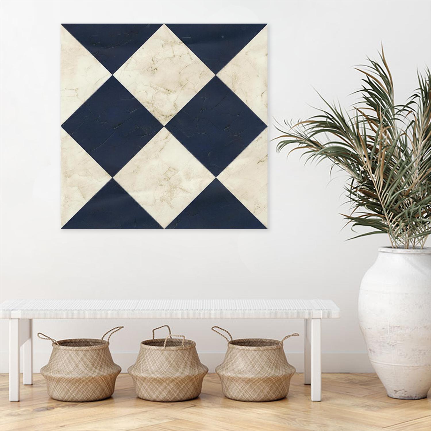 Seaside Signals I by June Erica Vess on GIANT ART - blue abstract