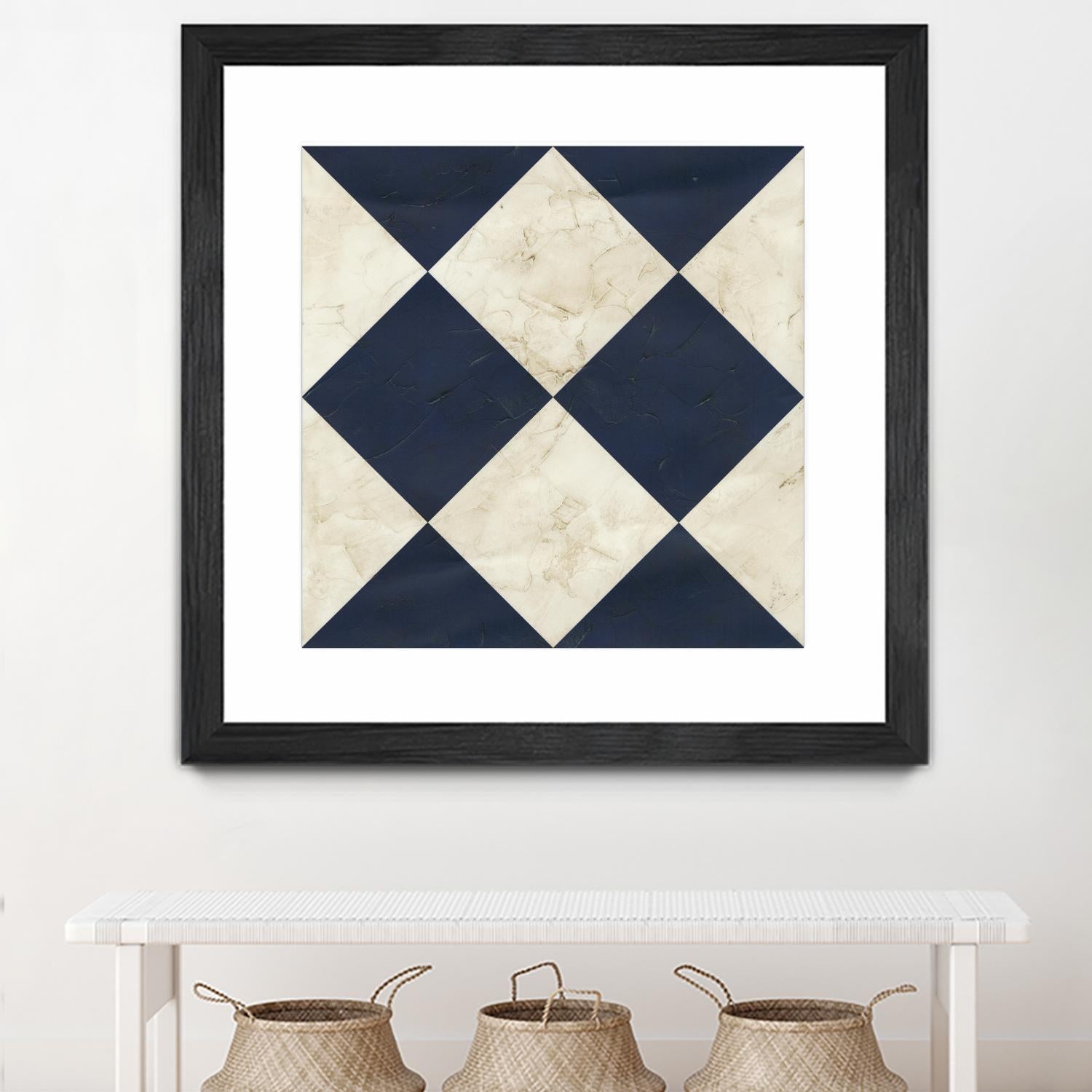 Seaside Signals I by June Erica Vess on GIANT ART - blue abstract