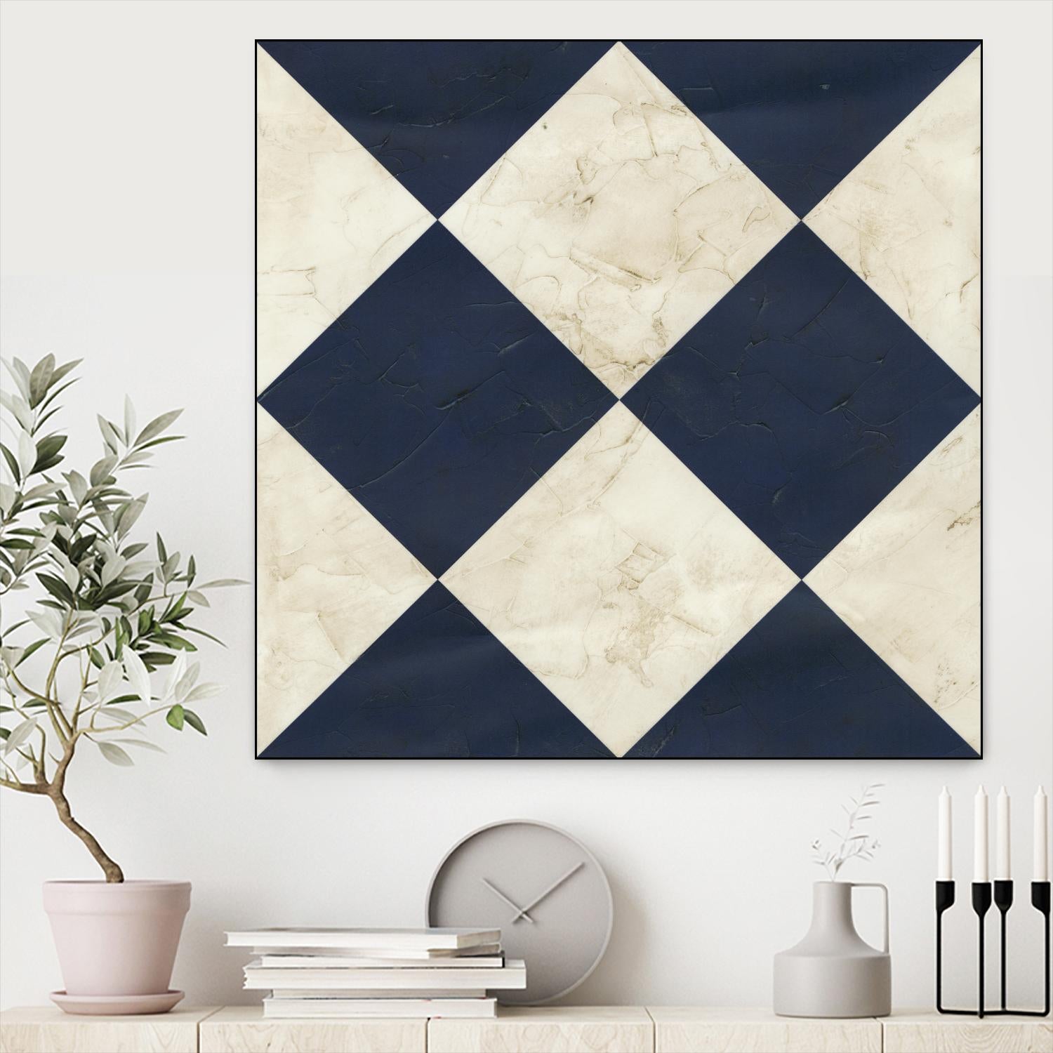 Seaside Signals I by June Erica Vess on GIANT ART - blue abstract