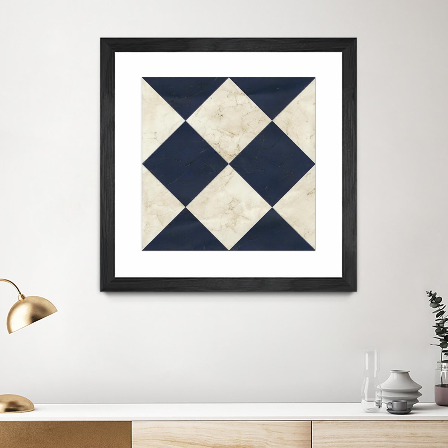 Seaside Signals I by June Erica Vess on GIANT ART - blue abstract