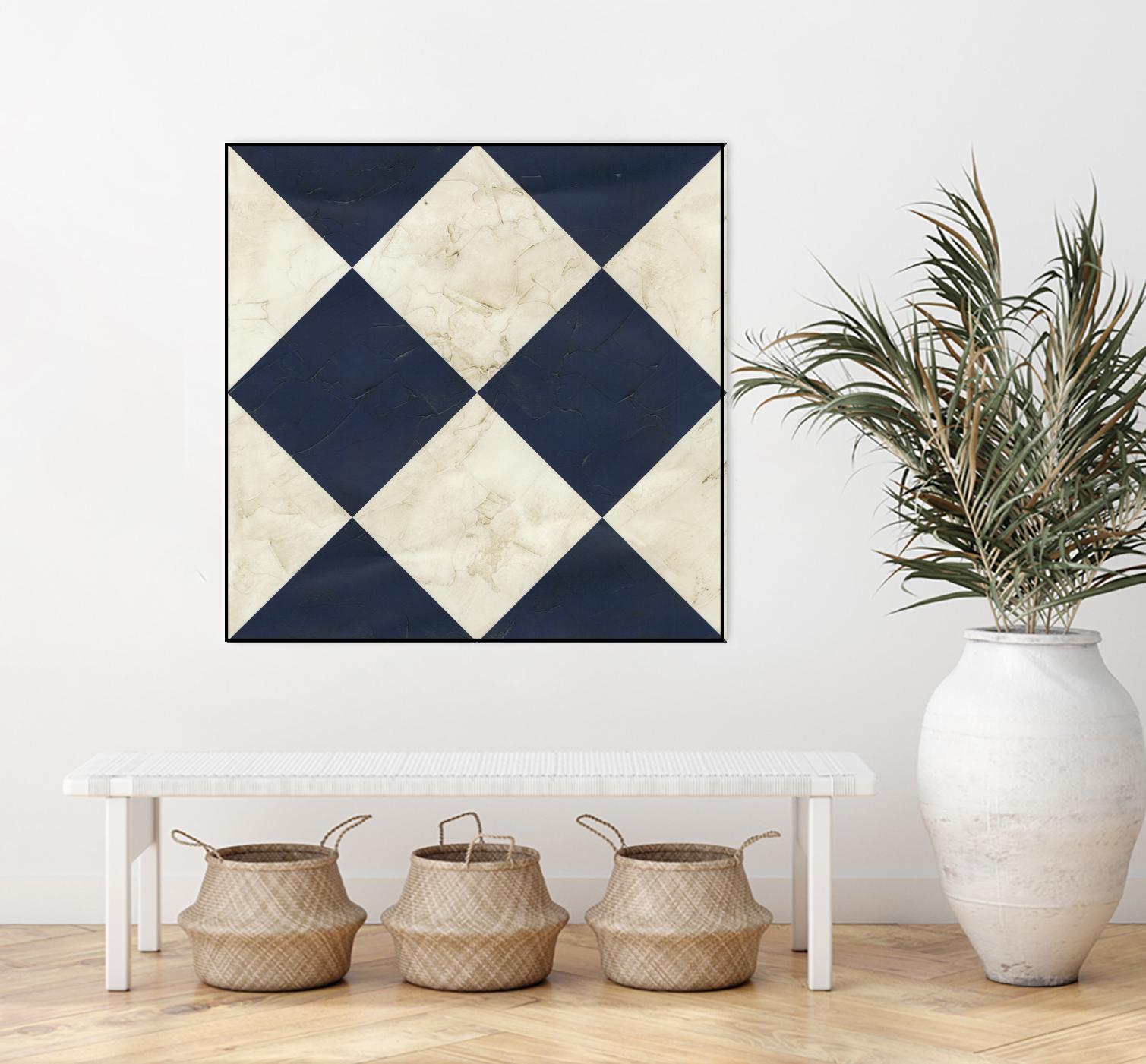 Seaside Signals I by June Erica Vess on GIANT ART - blue abstract